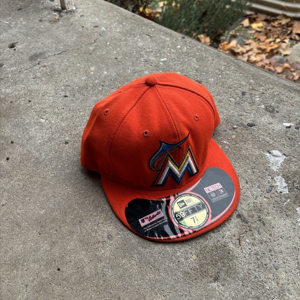 NWS Miami Marlins New Era NE Tech 59fifty 7‎ 3/8 MLB MUSA